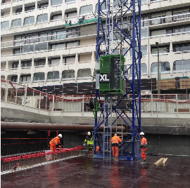 Ascenseurs de chantier série X-UP 200 - pignon-crémaillère, 24 m/min, anticorrosion_1