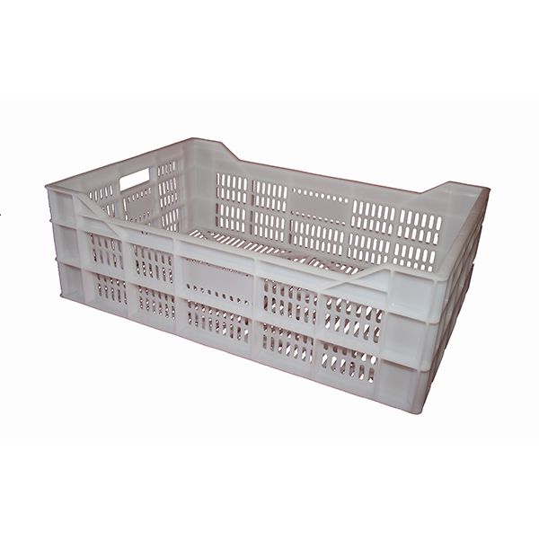 Bac à viande gerbable - stockage, congélation et surgélation - capacité 35 L (600x400x200 mm) - piliers renforcés_1