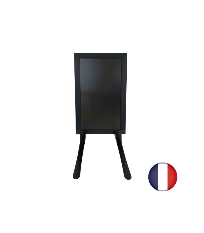 Stop trottoirs - cadre bois sur piétement noir effet ressorts - interface plv_1