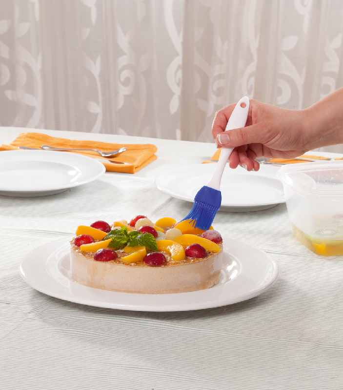 Pinceau de cuisine en silicone - couleur blanc - poids 18,09 gr_1