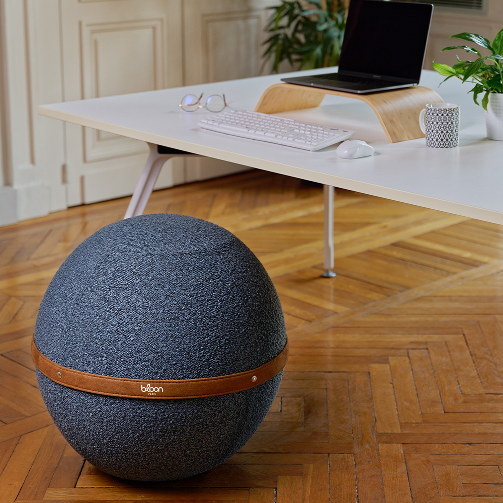 Ballon siège bureau avec tissu moelleux - BLOON BOUCLETTE_1