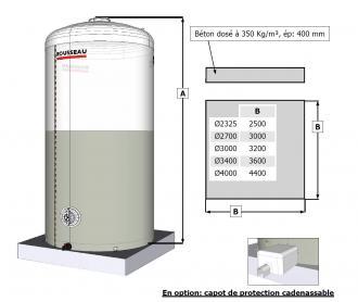 Cuve engrais liquide simple paroi – 50 m3  - 303247_1