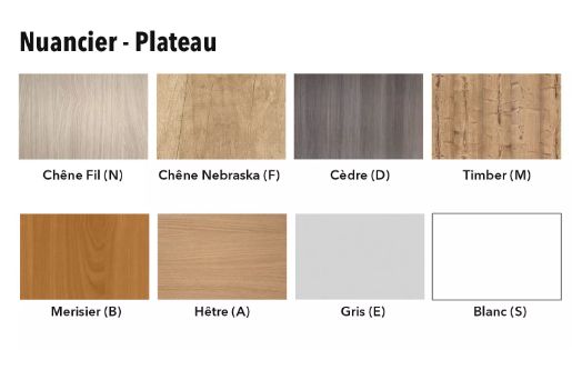 Bureau open space - Partage - Kollori - Bench pour 6 personnes avec plateau mélaminé et piétement métal en A_1