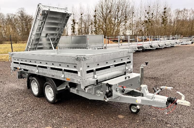 Remorque benne - 3,04 x 1,53 m - 2700 kg - martz kipper 300/2 électrique + manuelle_1