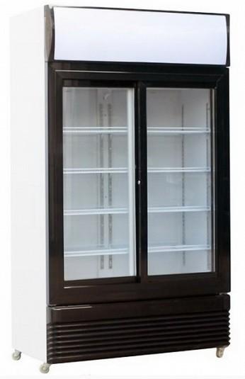 Vitrine réfrigérée à boissons en 2 portes coulissantes - capacité 780 litres - r290 gaz écologique_1