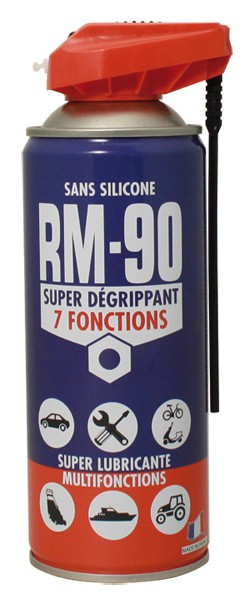 Ac90 rm90 super degrippant lubrifiant sans silicone aerosol de 400ml_1