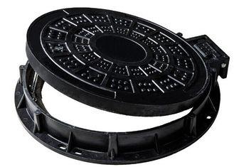 Couverture de trou d'homme professionnelle de fonte, couverture rectangulaire résistante d'égout_1