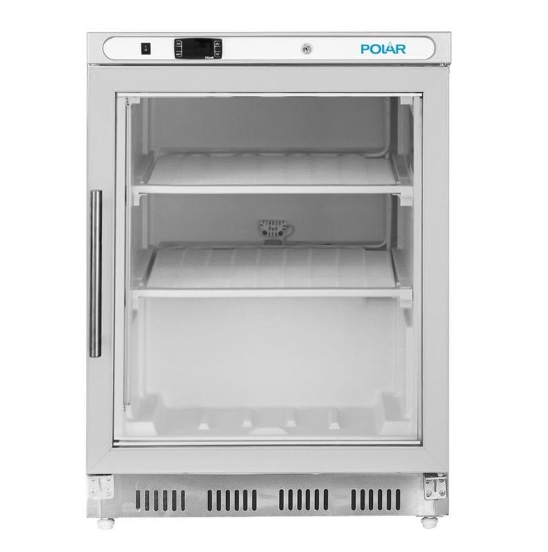 Dessous de comptoir vitré négatif inox - Série C - 129L | Polar - PC008_1