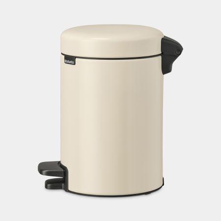 Poubelle à pédale NewIcon 3 litres Soft Beige - Compacte et écologique - Brabantia_1