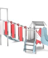Structure pour aire de jeux - ossature en inox - dimensions 3,60 x 4,80 x 2,70 m - capacité 20 enfants_1