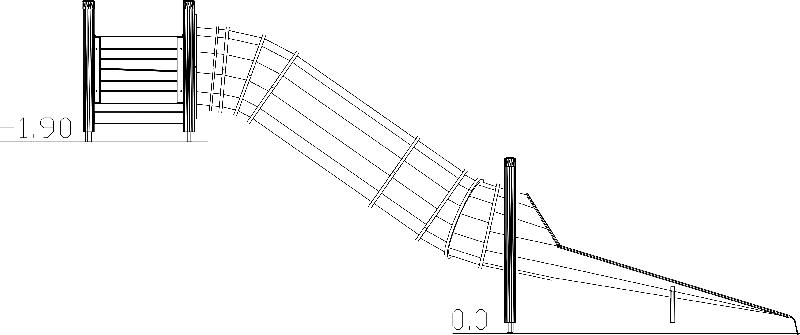 Toboggan tubulaire réf-8066685 - HAGS - montage en 19 heures - dimensions 6700x4200x2200 mm_1