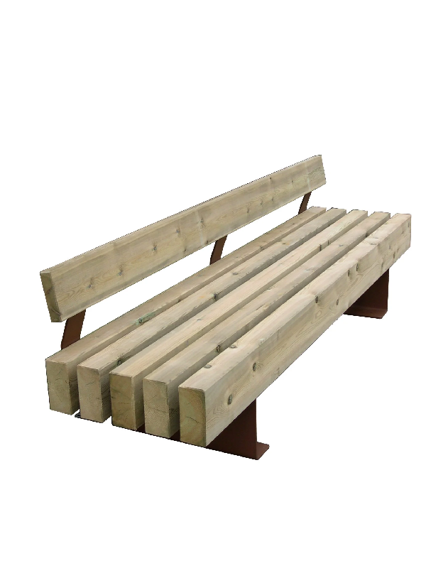 Banc KASTEL bois et acier_1