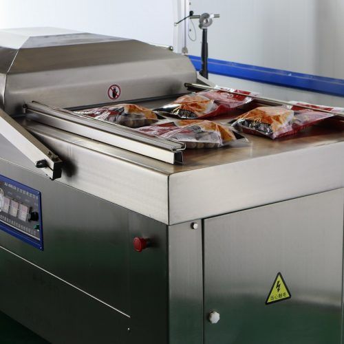 Machine d'emballage sous vide à double chambre - Shandong Kangbeite Co., Ltd - Taille 1100 x 700 x 950 mm - Modèle DZ500/2S_1