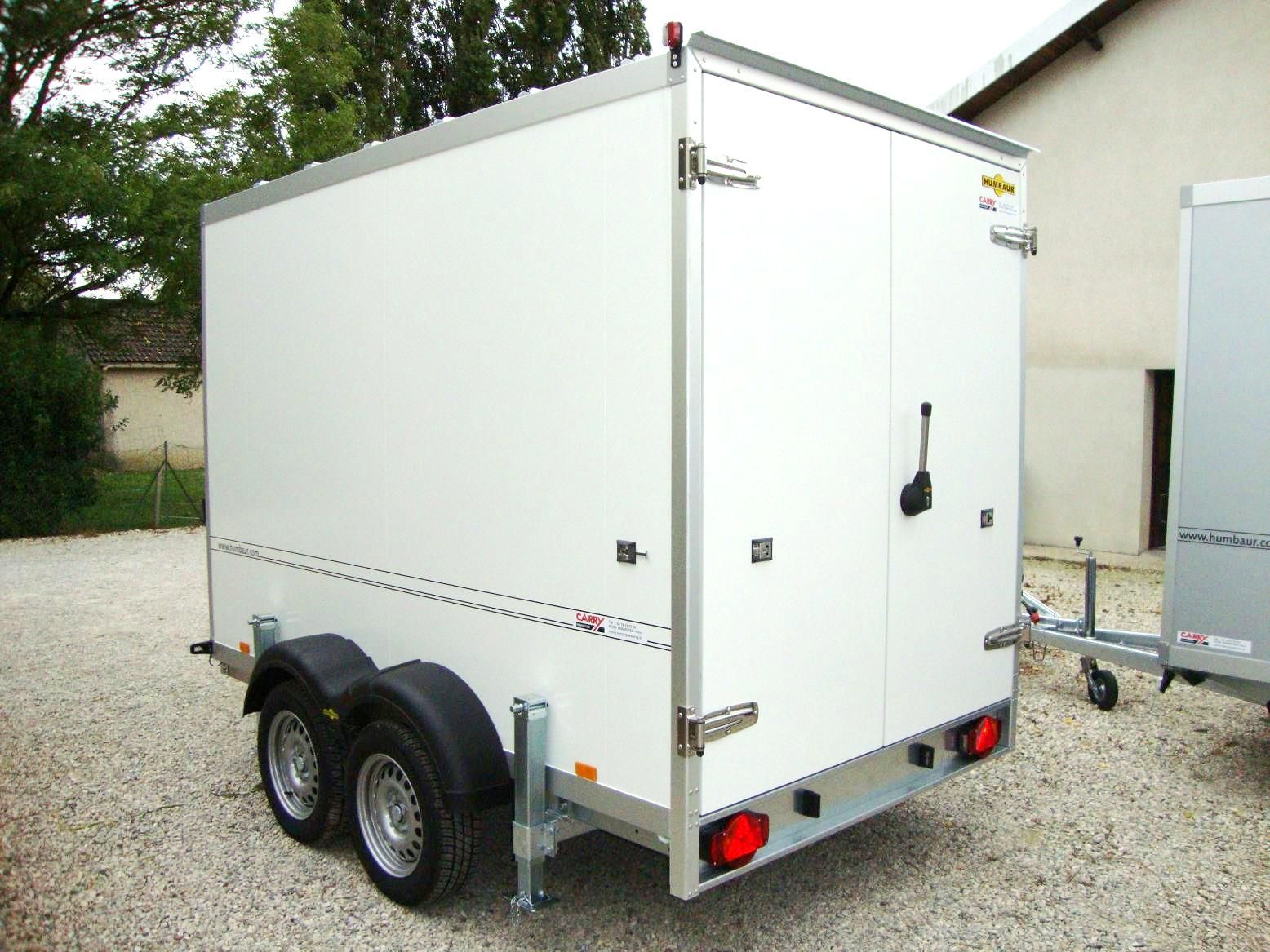 Remorque frigorifique avec options de groupe positif ou négatif