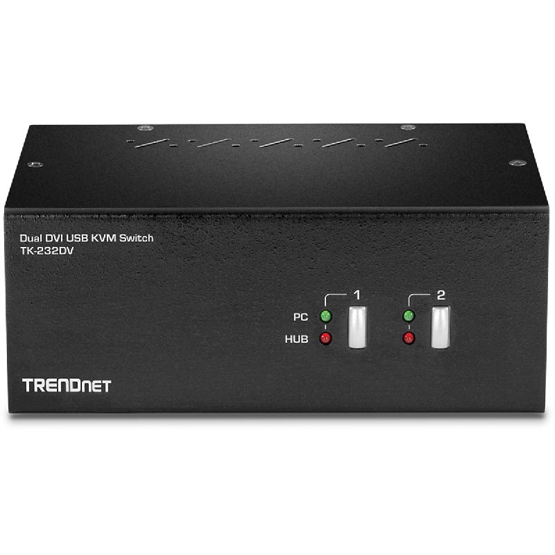 TRENDnet TK-232DV Switch KVM DVI 2 ports à double moniteur_1