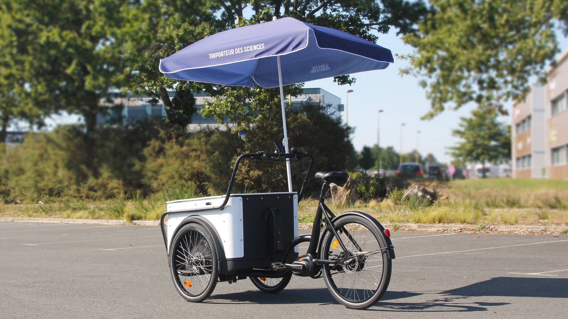 Vélo cargo électrique avec caisse verrouillable de 100 kg