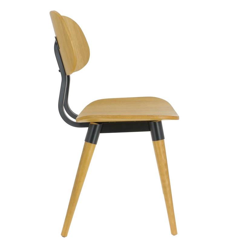 Chaise de restaurant bois et métal Hambourg -_1