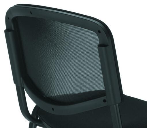 Chaise empilable de bureau ISO'R - neuf - structure en acier et assise en hêtre - dimensions 54.5x42.5x47 cm_1