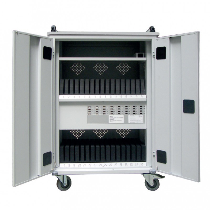 Chariot pour tablettes - Recharge, stockage et déplacement sécurisé pour établissements scolaires, bibliothèques, médiathèques et salles de conférences_1