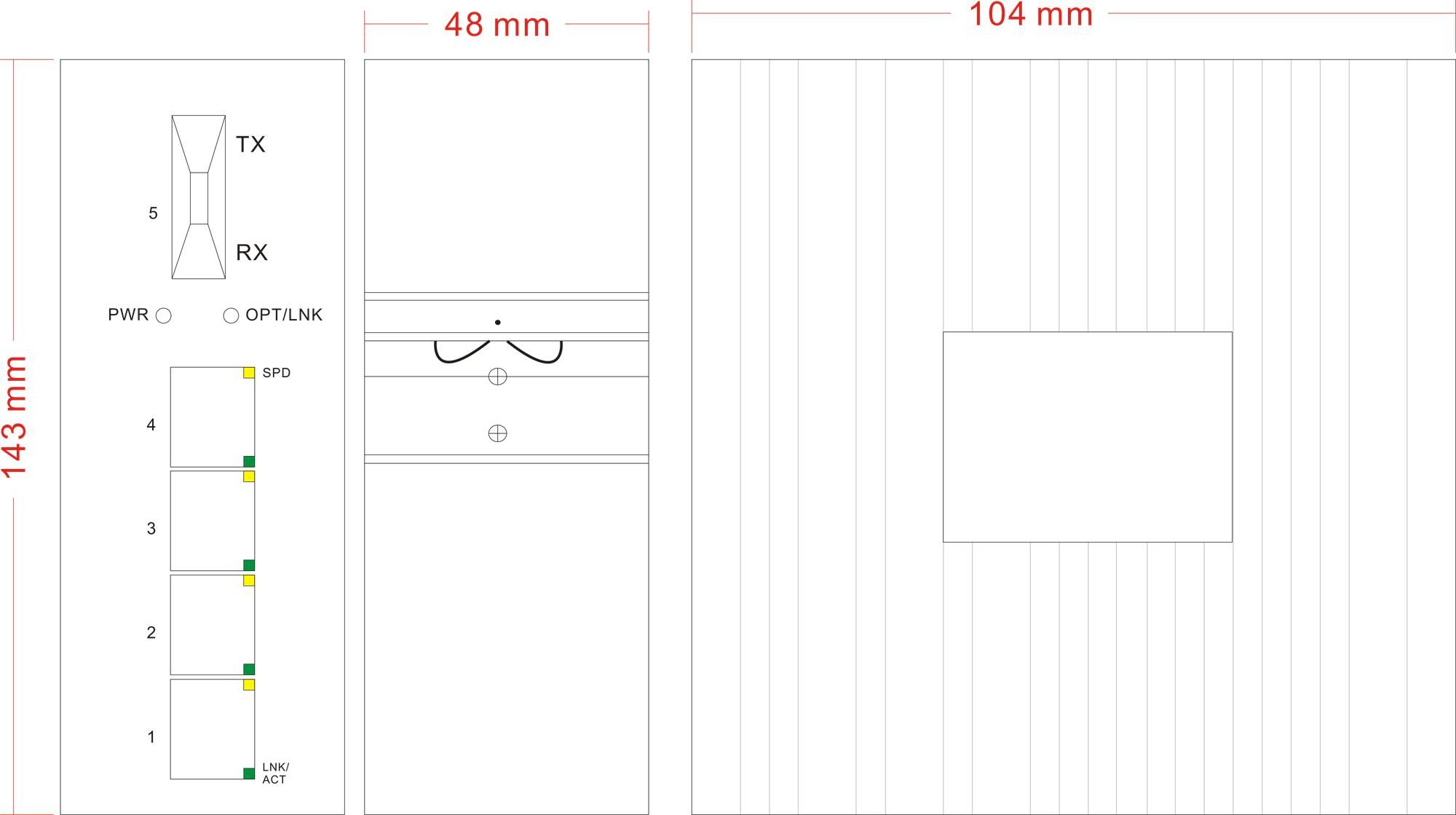 Commutateurs - switch industriel JAI-IF14P - 4 ports PoE/PoE+ 10/100TX et 1 port fibre 100FX_1