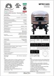 Four à pizza au gaz rotatif MFRO140DG - 12-13 pizzas - Manna Forni_1