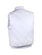 Gilet polyester/coton matelassé - col droit - doublure et rembourrage polyester - coloris blanc_1