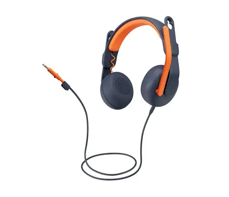 Logitech Zone Learn Casque Avec fil Arceau Education Bleu, Orange_1