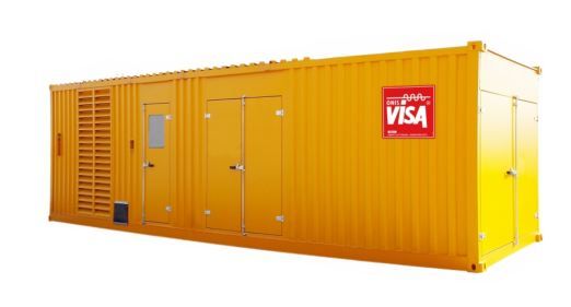 P 1700 CO 50 Hz triphasé - Groupe électrogène en container Visa - 1705.0 kVA_1