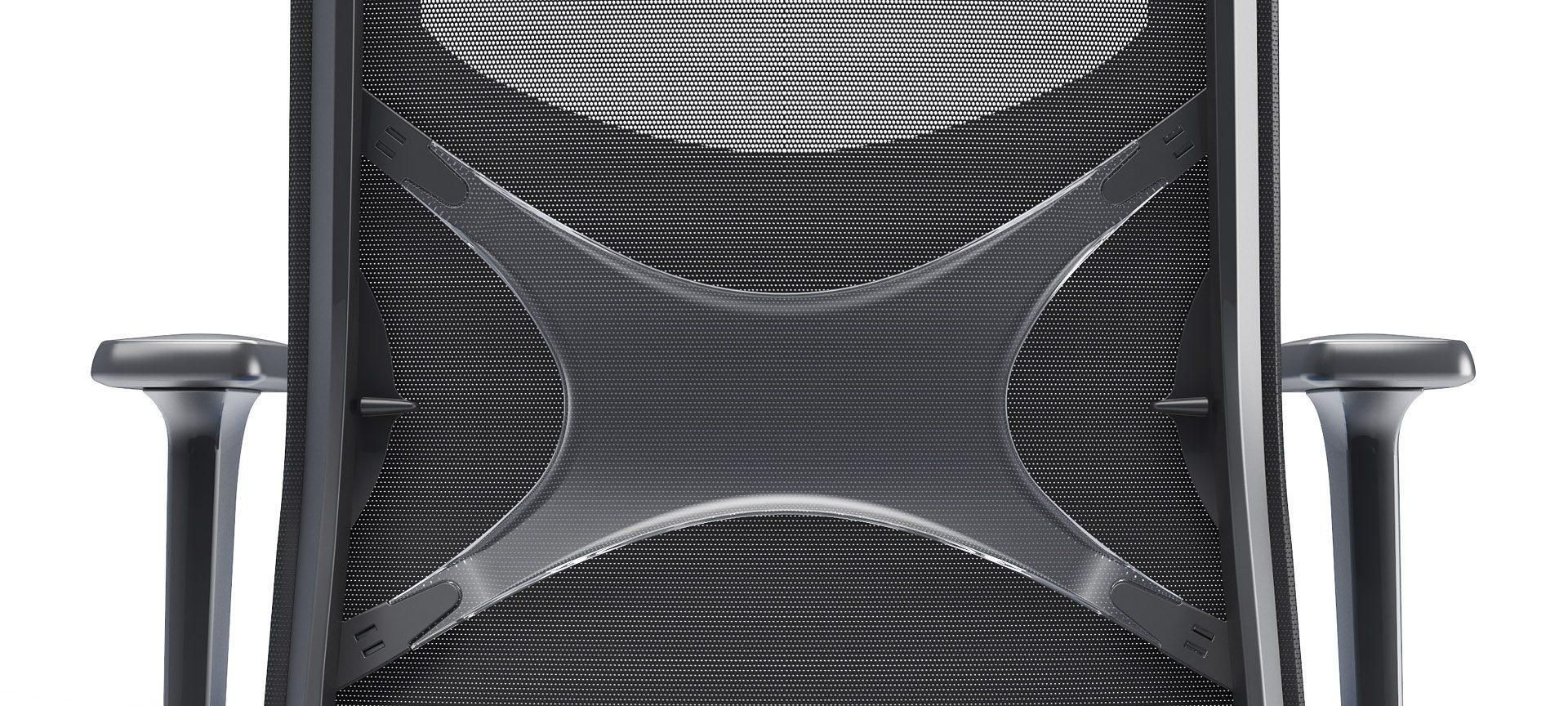 Wind - chaise de bureau ergonomique - Nartubas Furniture UAB - dossier à maillage souple avec support lombaire réglable_1