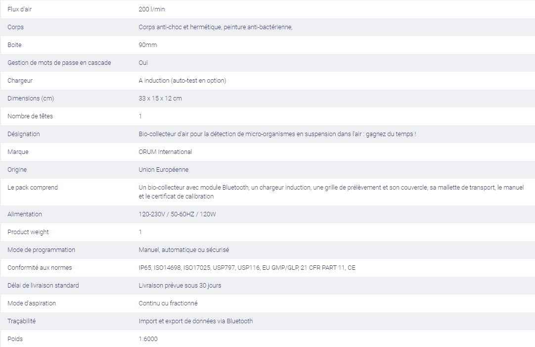 Bclo1107 - biocollecteur d’air - Alliance Bio Expertise - boite 90mm - TRIO BAS MONO 200 l/min_1