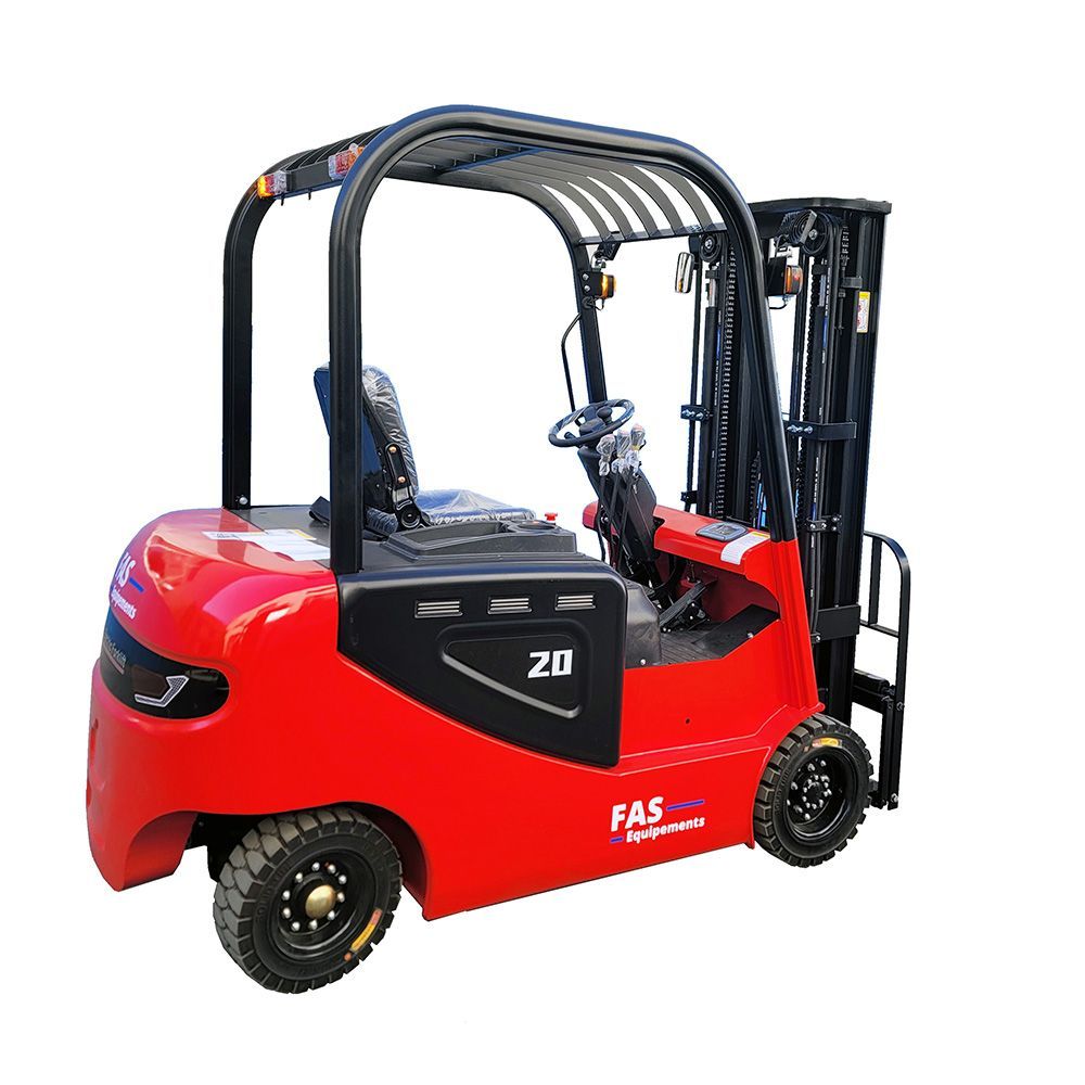 Chariot élévateur électrique 4 roues FB20E - 2000kg - Levée jusqu'à 4,5m - Marque FAS-Equipements_1