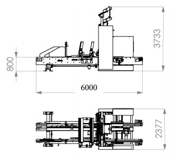 Cloueuse de plateaux - Machines pour palettes - Platon - Poids 8500 kg - Dimensions 6000x2377x3733 mm_1