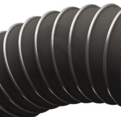 Gaine d'aspiration et de soufflage pour matières agressives jusqu'à 175 °C, double paroi - Master-Clip PTFE H_1