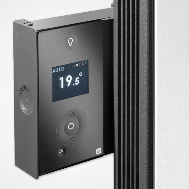 Radiateur connecté Divali vertical 1500W gris étoilé - Atlantic - 507629_1