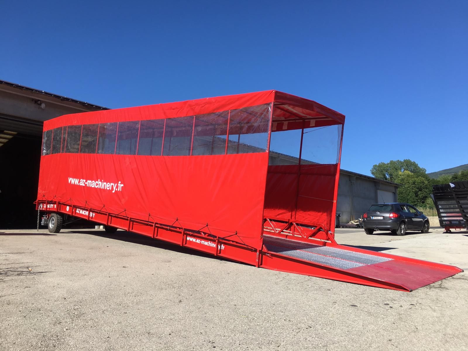 Rampe de quai mobile AZ RAMP EASY XL BCH - utilisation sur sol meuble ou non fini - 6 à 20T - pente longue 10m_1