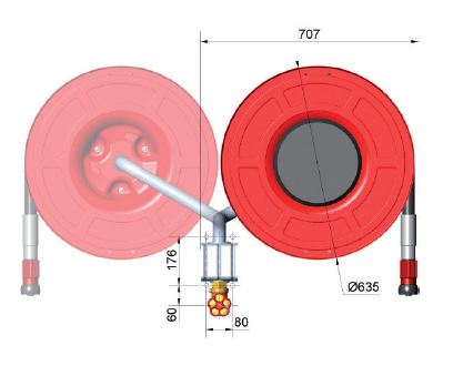 Robinet d'incendie armé dmfa vissé / ce- nf en 671-1 ria ''ev'' type «p» - dn 33_1