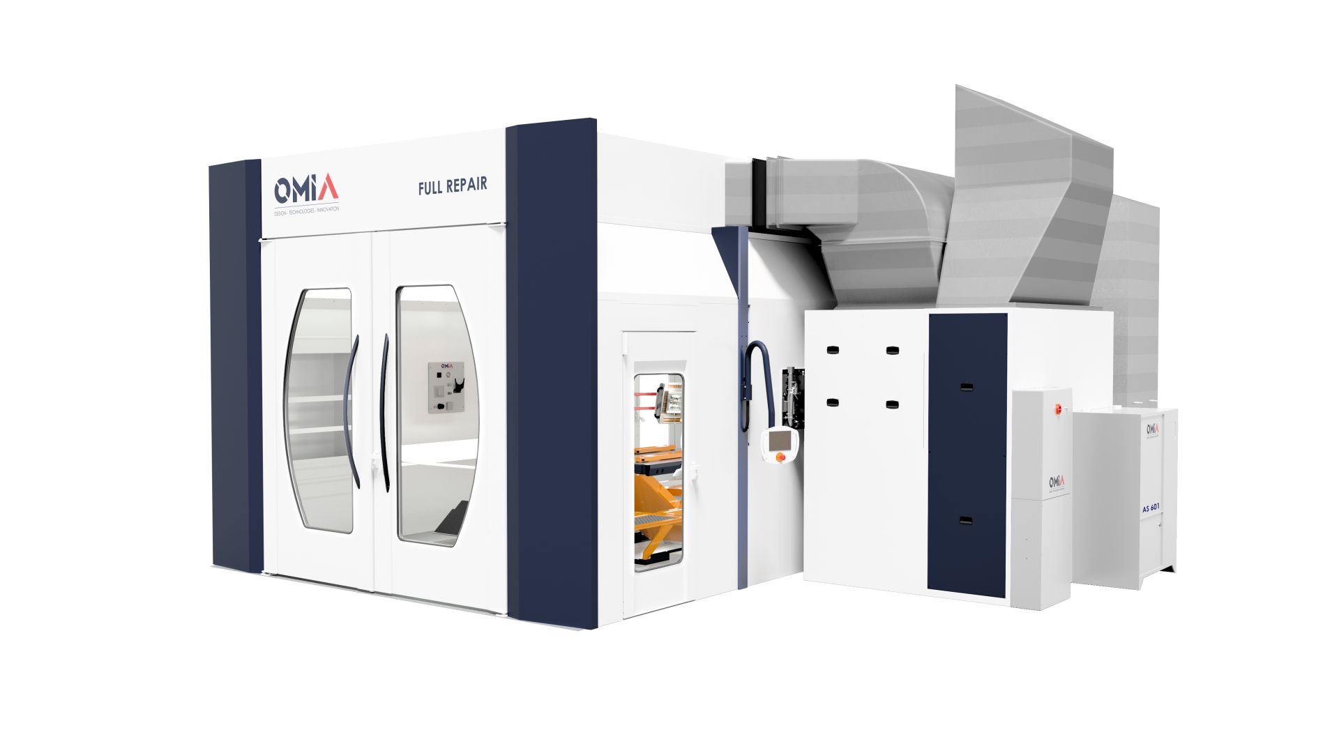 Cellule double postes pour réparations rapides Twin Repair - traitement des chocs urbains en carrosserie automobile_1