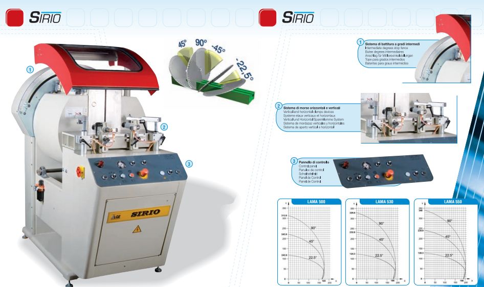 Sirio Digit - Tronçonneuse mono tête - LGF - Lame en carbure Ø 500 mm - Contrôle numérique des angles_1