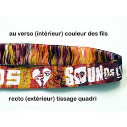 Textil'pass clip plastique - bracelet sécurisé en textile polyester tissé Jacquard - référence : brtextilclip_1