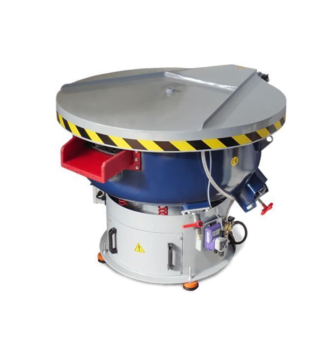 Vibrateur cylindrique avec cuve en acier revêtue de plastique