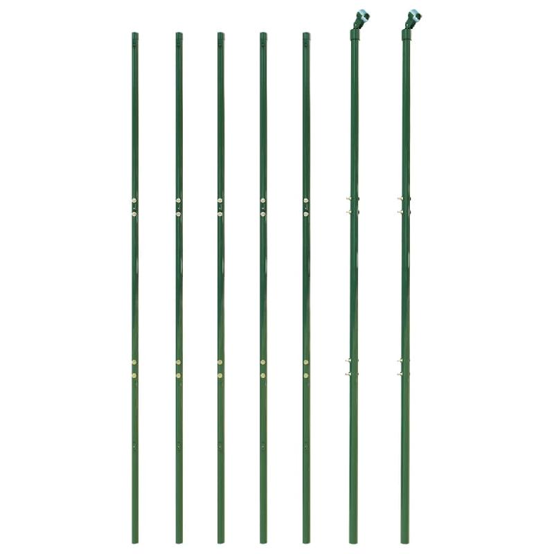 Vidaxl clôture en treillis métallique vert 2x10 m acier galvanisé 154054_1