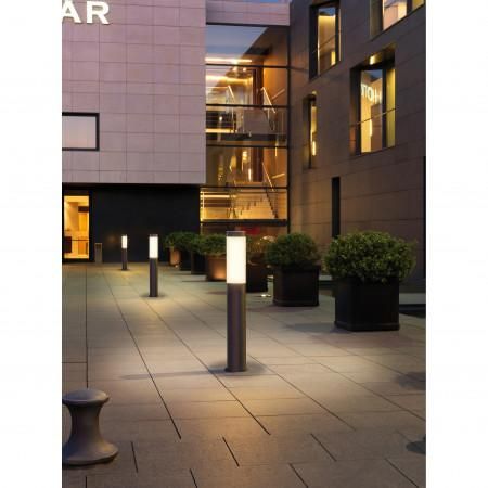 Borne extérieure Maxima Plus - IP55 - IK08 - aluminium anthracite - hauteur 1000 mm - lumière rotosymétrique_1