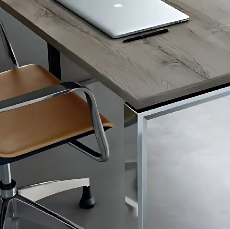 Bureau individuel avec retour piètement ouvert So Sierro_1