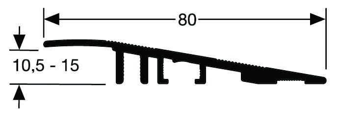 Rampe d'accès PMR Romus - Pour sols de 10,5 à 15 mm - Compatible tire-palettes, chariots et fauteuils roulants_1