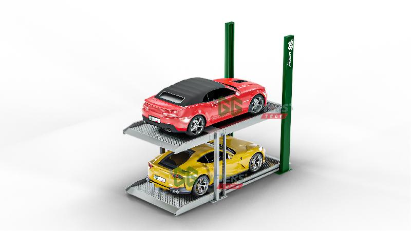 Uts - Système de parking souterrain hydraulique deux colonnes - dimensions personnalisées - usage résidentiel_1