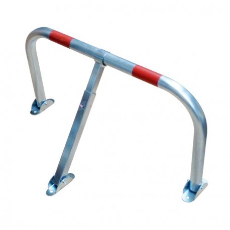 Arceau de parking avec cadenas - acier avec pieds en fonte - livré avec fixations béton - tube diamètre 38 mm_1