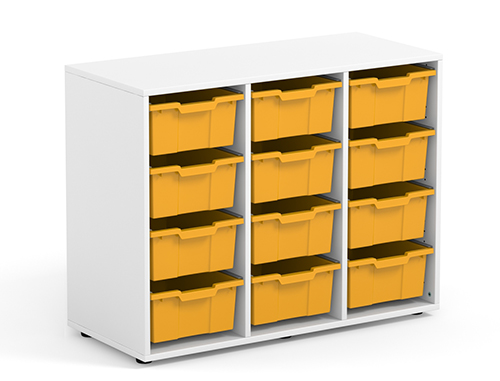 Armoire 12 bacs VICTOIRE H-80 - Mobilier pour crèches, écoles, collèges - Réf SKVICT 12 - BIOLAB_1