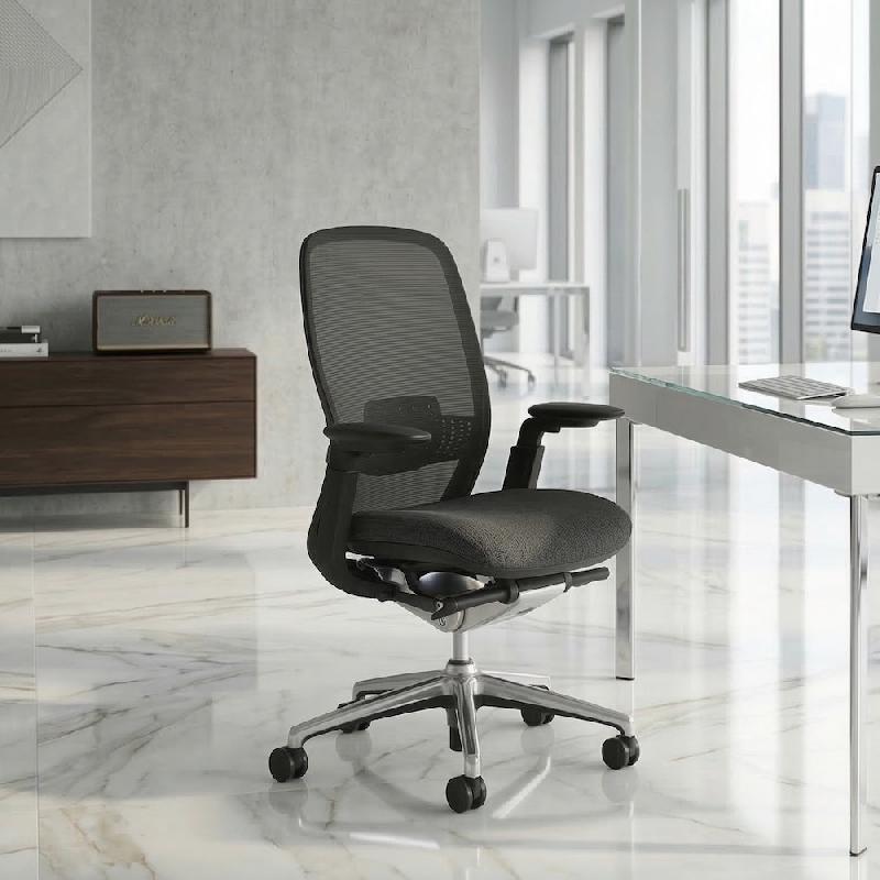 Fauteuil de bureau synchrone Iris-A - Sans têtière_0