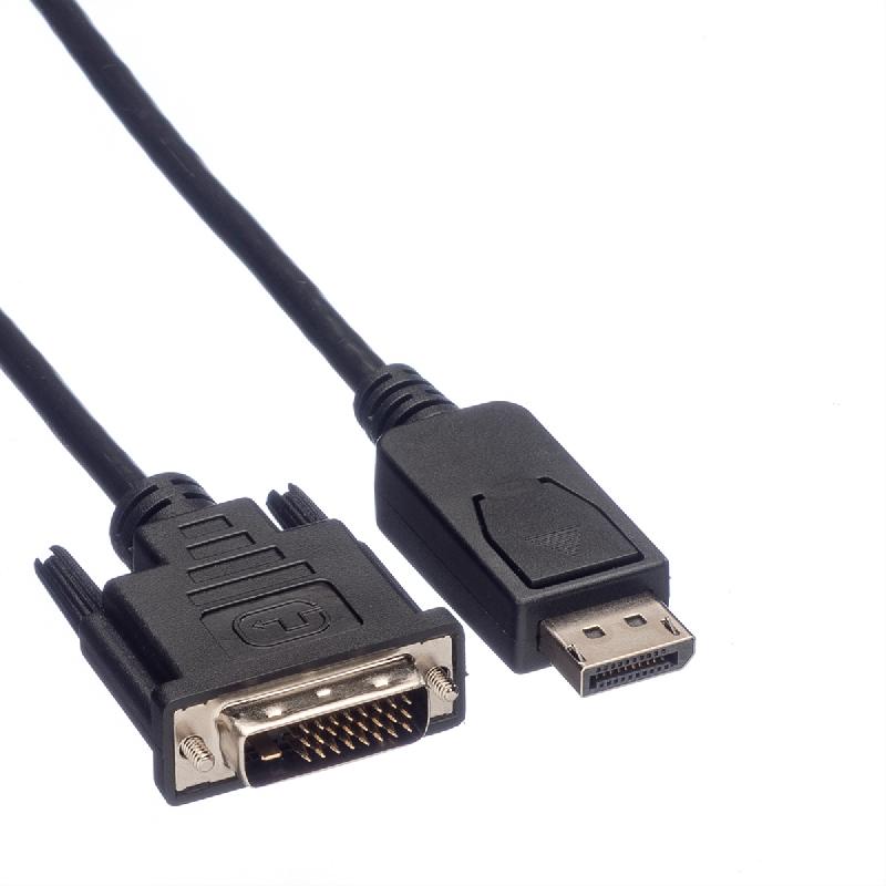 Roline câble displayport dp m - dvi m, noir, 2 m_1
