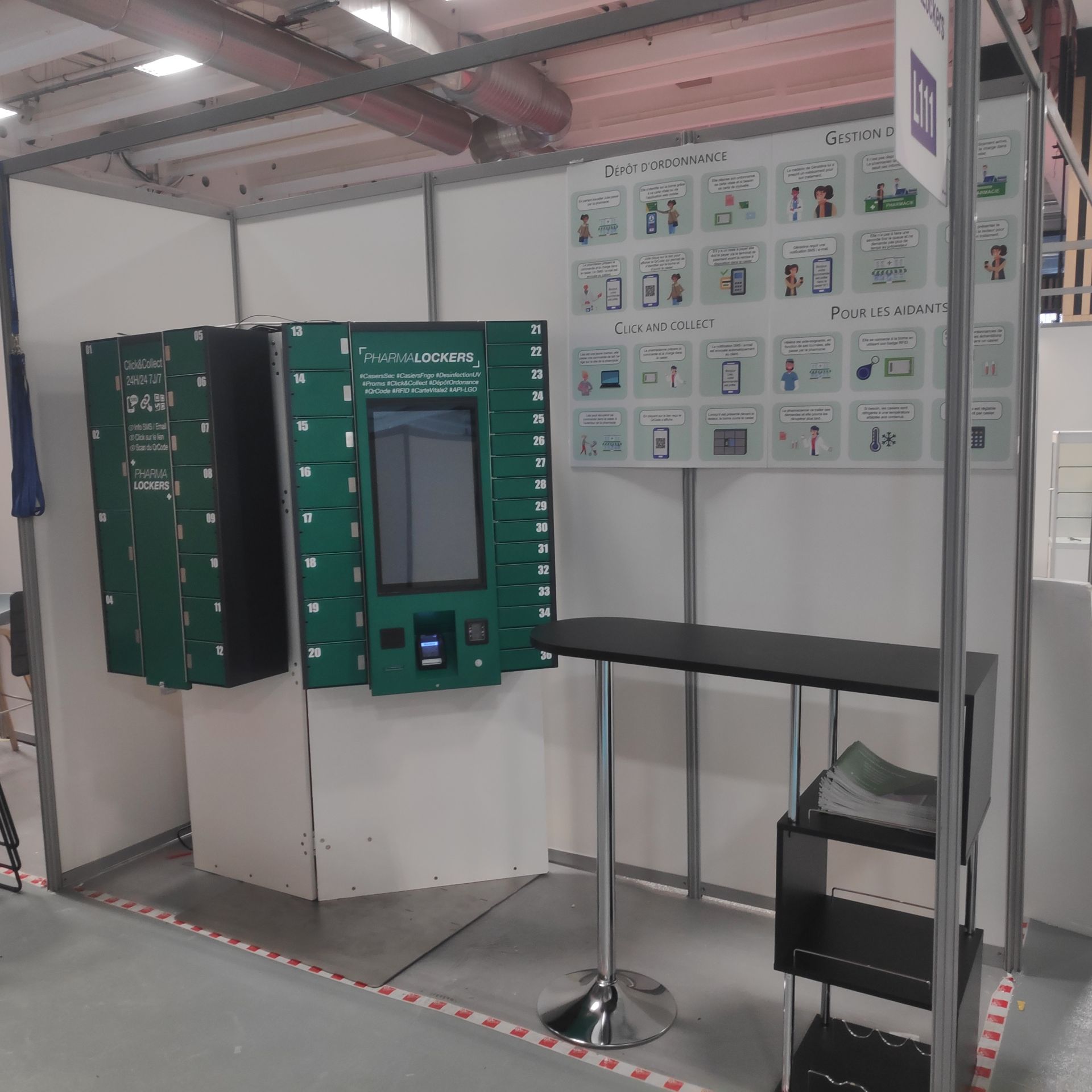 Casier connecté réfrigéré 32 casiers - Pharma Lockers Click and Collect - 100% inox_0